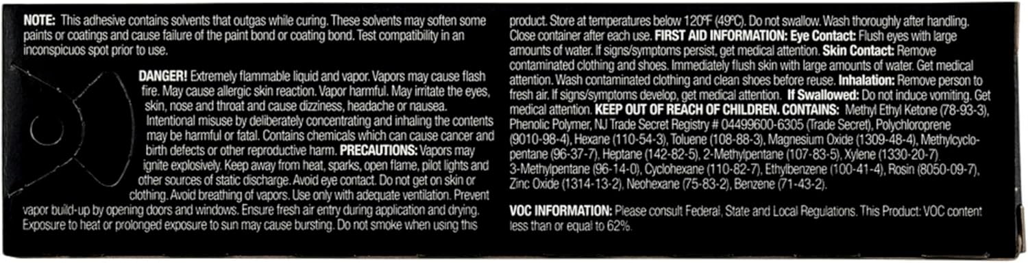 3M Black Super Weatherstrip and Gasket Adhesive, 08008, 5 fl oz, 1 Per Pack - Image 2