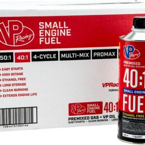 VP Racing Fuels 6295, Ready to Use, 40:1 Premixed 2-Cycle Small Engine Fuel (SEF) - Quart (8 Pack)