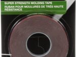 3M Super-Strength Molding Tape, 1/2 in x 15 ft, High Strength Double-Sided Adhesive, Permanently Attaches Side Moldings, Trim and Emblems to Interior and Exterior of Vehicles (03614)