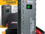 Wagan EL7507 Jump Starter iOnBoost V10 Torque 1000Amp Peak 12V Portable Lithium Car Battery Up to 7.8L V10 or 6.7L Diesel, 12V Jump Pack with Built-in LED Bright Light, UL Certified