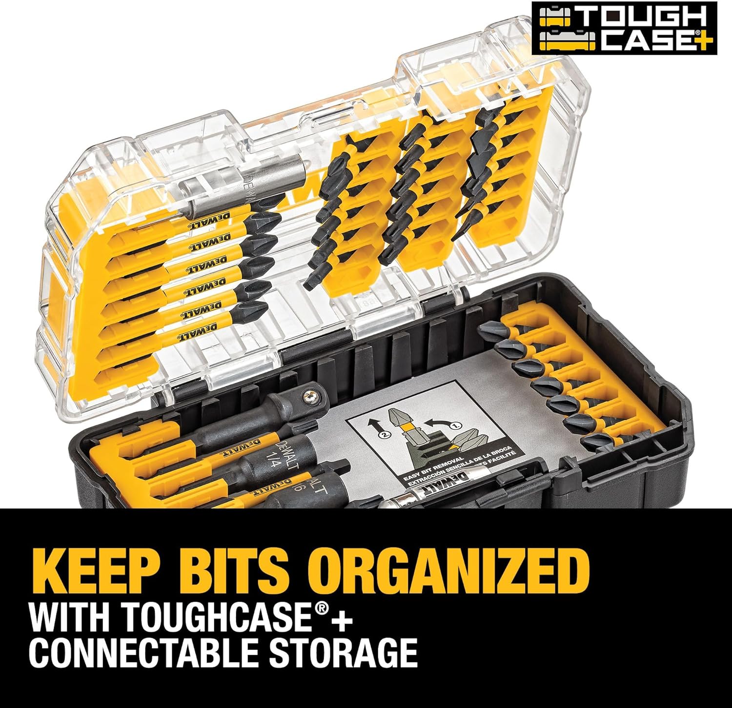 DEWALT Screwdriver Bit Set, 40 Pcs. Impact Ready, FlexTorq Impact Driver Bit Set with Storage Case (DWA2T40IR) - Image 5