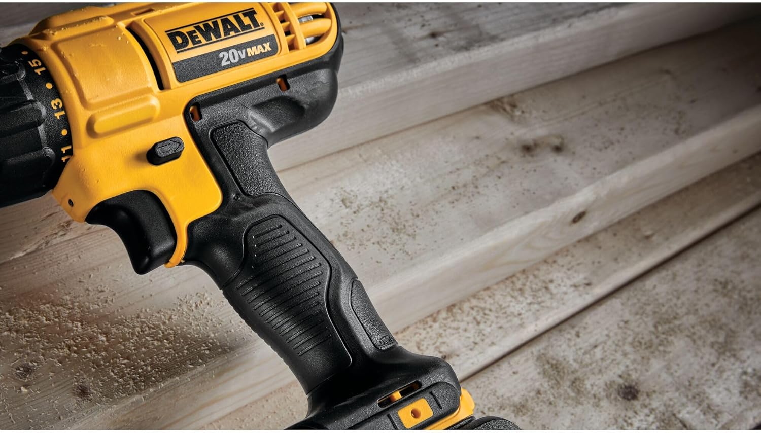 DEWALT 20V Max Cordless Drill Driver Set, 2 Speed, High Performance Motor, Includes 2 XR 1.3Ah Li-Ion Batteries, Charger and Contractor Bag (DCD771C2) - Image 2