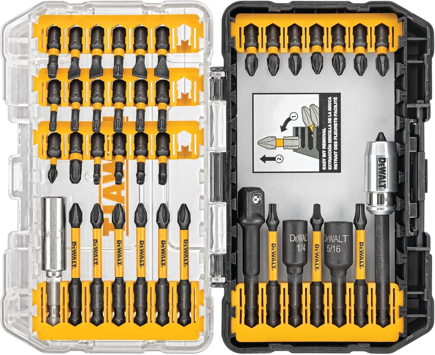 DEWALT Screwdriver Bit Set, 40 Pcs. Impact Ready, FlexTorq Impact Driver Bit Set with Storage Case (DWA2T40IR) - Image 2
