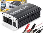 Wagan 3716 500W Slim Line AC to DC Inverter 500W TrueRated 1000W Surge Power Inverter