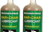 Mechanic In A Bottle Biodegradable Bar & Chain Oil (Oil-Free Lubricant) – High Performance, Low Friction, All-Season Chainsaw Lube for Gas, Battery, & Electric Saws, Extends Battery Life, 24 oz 2 pack