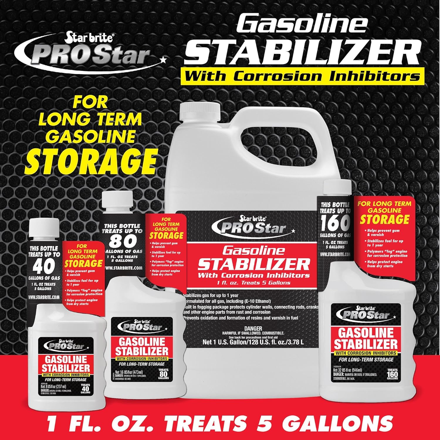 Star Brite PRO Star Gasoline Stabilizer - Fog & Protect Stored Engines & Entire Fuel System from Corrosion - Keep Gas Fresh for up to 1 Year - EZ Store EZ Start - Image 3