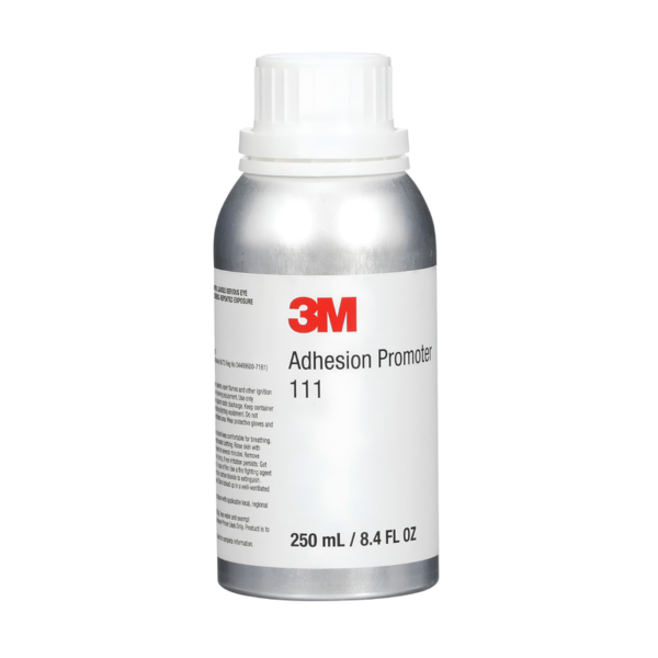 3M Adhesion Promoter 111, Clear, 250 mL Bottle, Fast-Acting, Quick Drying, Isopropyl Alcohol Based Solution, Promotes Better Adhesion of 3M VHB Tapes