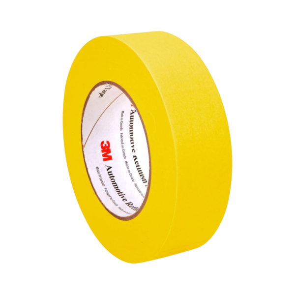 3M Automotive Refinish Masking Tape, 36 mm x 55 m, High-Temperature Resistant â€“ 4-Pack for Clean Paint Lines