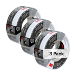 3M Duct Tape DT8, 3 Pack, Industrial Strength, Multi-Use, Silver color tape, 1.88" x 60 yd, Tear by Hand, Professional Grade Adhesive, Perfect for HVAC, Bundling, Moisture Proofing, and Reinforcing
