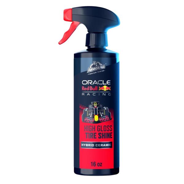 Armor All Podium Series Hybrid Ceramic High Gloss Tire Shine Spray, 16 fl oz, Long-Lasting Car Tire Shine Developed in Collaboration With Oracle Red Bull Racing