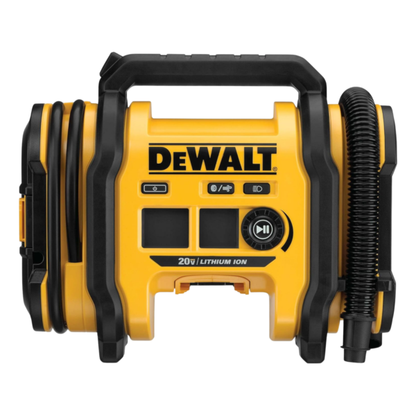 DEWALT Tire Inflator Portable Air Compressor 20V MAX, Car Air Pump with Automatic Shut Off, LED Light, Tool Only (DCC020IB)