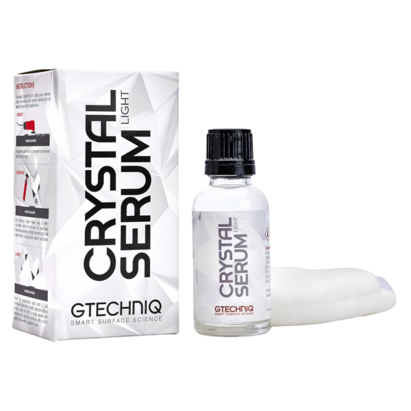 Gtechniq Crystal Serum Light Ceramic Coating for Cars 30ml | Up to 5 Years Protection, High Gloss Shine, Swirl and Chemical Resistance