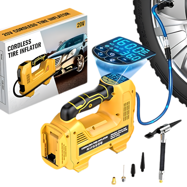 Livowalny Cordless Tire Inflator Air Compressor for Dewalt 20V Max Battery