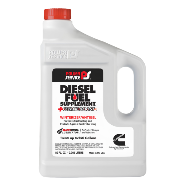 Power Service 1080-06-6PK +Cetane Boost Diesel Fuel Supplement Anti-Freezer - 80 oz., (Pack of 6)