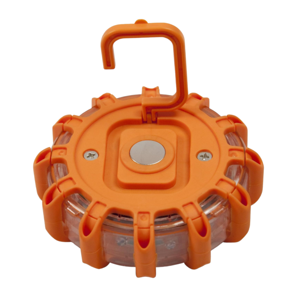 Wagan EL2639-3 FRED Flashing Roadside Emergency Disc LED Flare 9 Flash Modes for Roadside Security, Warning Flashing with Magnet and Hook for Vehicles and Boats