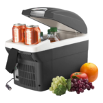 Wagan EL6206 12V 6 Quart Personal Thermoelectric, 6 Liter Capacity, Portable Electric Cooler Warmer with 12/24V DC, Small Fridge for Car, RV, and Camping Use, UL Listed