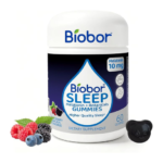 Biobor Plant-Based Melatonin Gummies 10mg, Sleep Support, Raspberry, 60 Ct | Plant-Based formula with L-Theanine, Passion Flower, Lemon Balm & Chamomile. Natural sleep aid Gummies for Adults